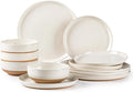 AmorArc Dinnerware Sets for 4, 12 Pieces Ceramic Plates and Bowls Set | Scratch by AmorArc