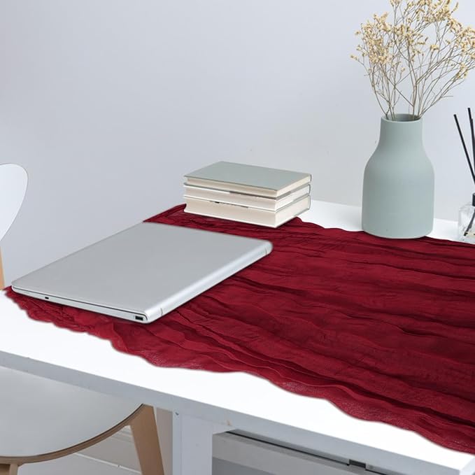 1 Pack Cheesecloth Table Runner 10Ft Christmas Gauze Boho Table Runners - Image 7