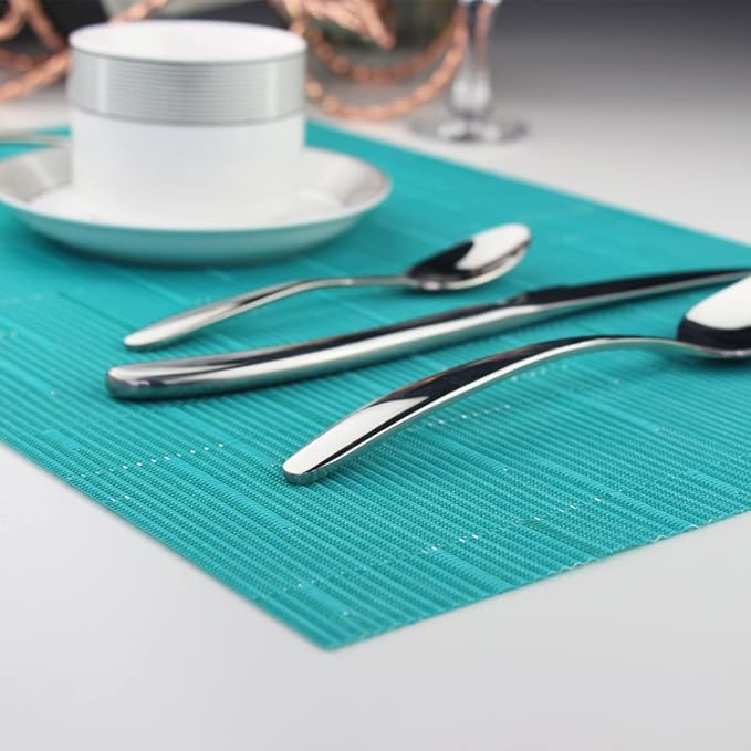 PIGCHCY Placemats Set of 8 Washable Durable Place Mats Vinyl Heat Resistant - Image 4