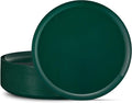 PLASTICPRO [30 Pack 10.7'' Christmass Green Plastic Party Plates Edge by PLASTICPRO