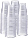 GUSTO Clear Plastic Cups Disposable Cold Drinking Cups by GUSTO