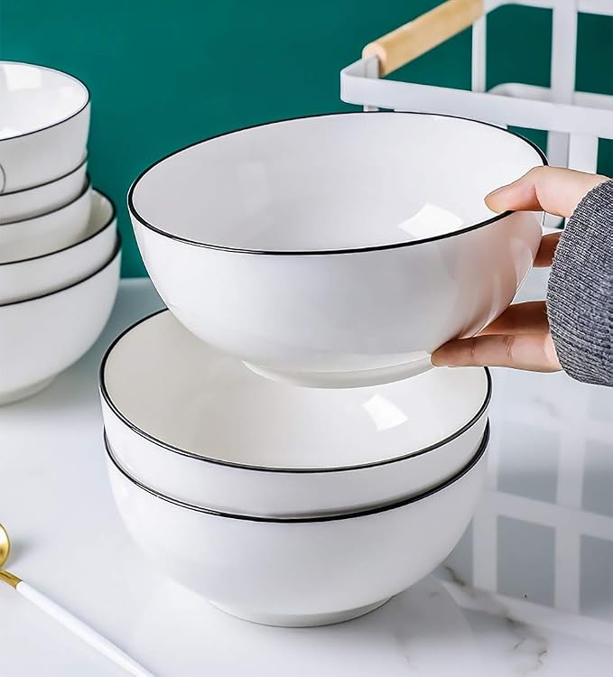 Hesen 40 Ounce Large Soup Bowls, Large Cereal Bowls, Large Pho Bowls, Durable - Image 6