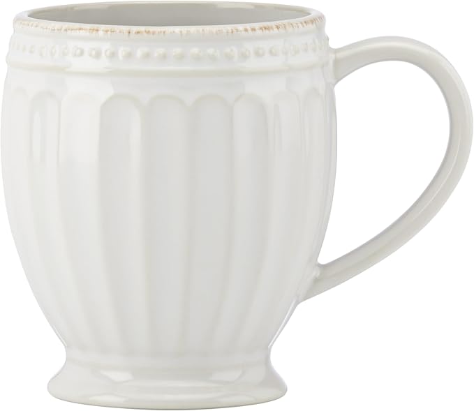 Lenox French Perle Groove White Stoneware Mug Set - Image 2