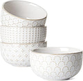 LE TAUCI 3.5 Inch Small Bowls, TINY Embossed Ceramic Dip Bowls, Sauce Dishes by LETAUCI
