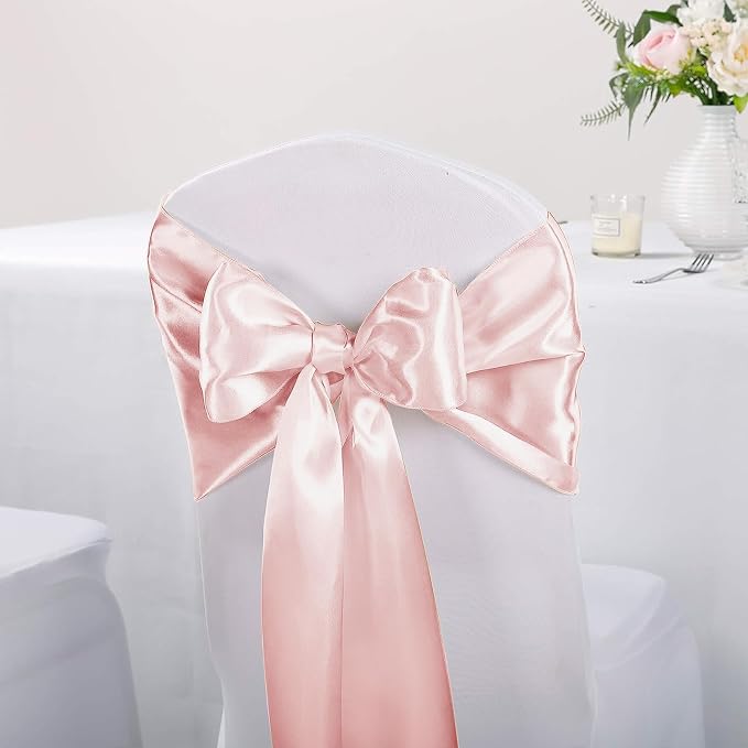 15-Pack Satin Table Runner Rose Gold 12 x 108 inches Long, Table Runners - Image 5