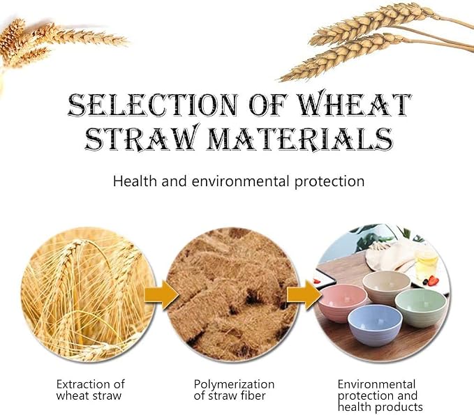 Eco-friendly Wheat Straw Bowls, 4.7 inches mini Snacks Bowl Sets, Unbreakable - Image 5