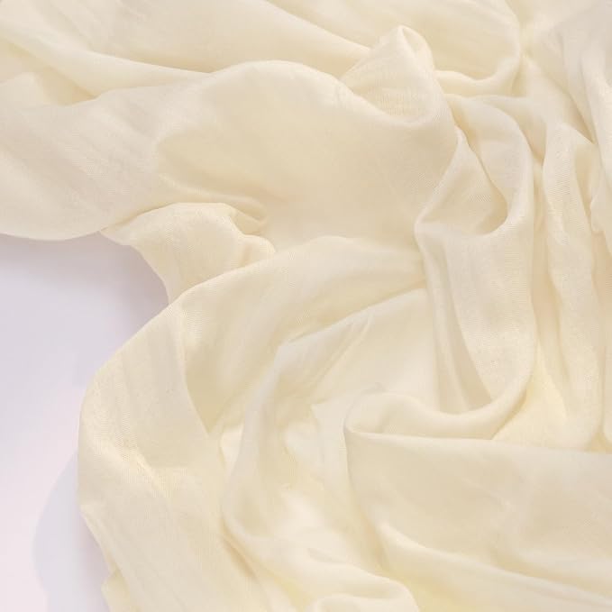 Cheesecloth Table Runner Summer Boho Wedding Birthday Party Home Decor | Beige - Image 2