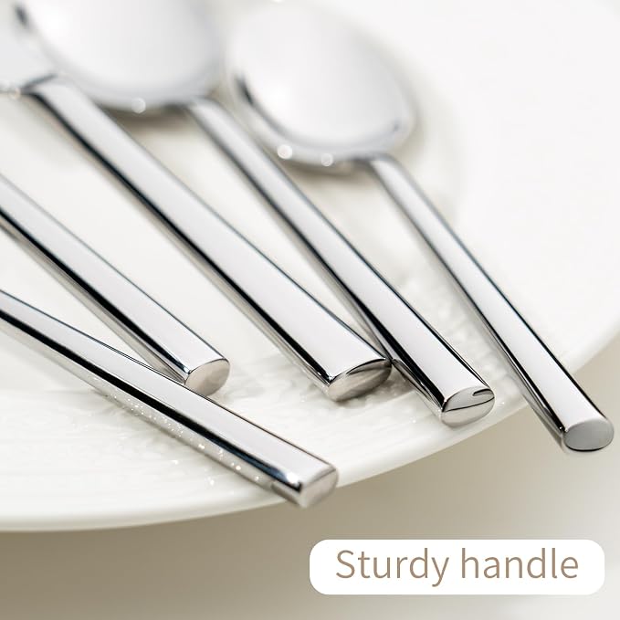 Alata Potter 60-Piece Forged Silverware Set Stainless Steel Flatware Set - Image 3
