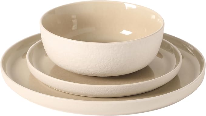 Gibson Elite Tahoe Sunset 12-Piece Reactive Stoneware Dinnerware Set – Matte - Image 7
