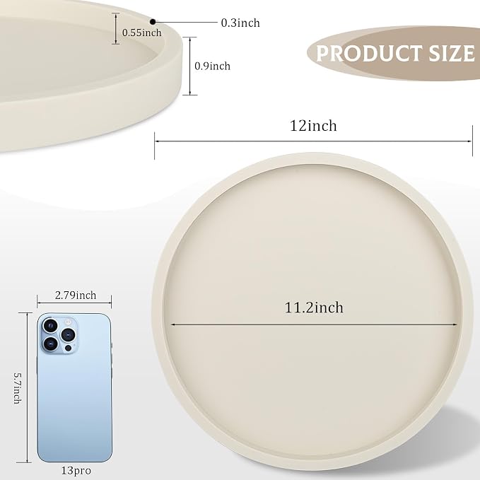 Silicone Bathroom Tray Coffee Table Decor Perfume Organizer, Waterproof - Image 6