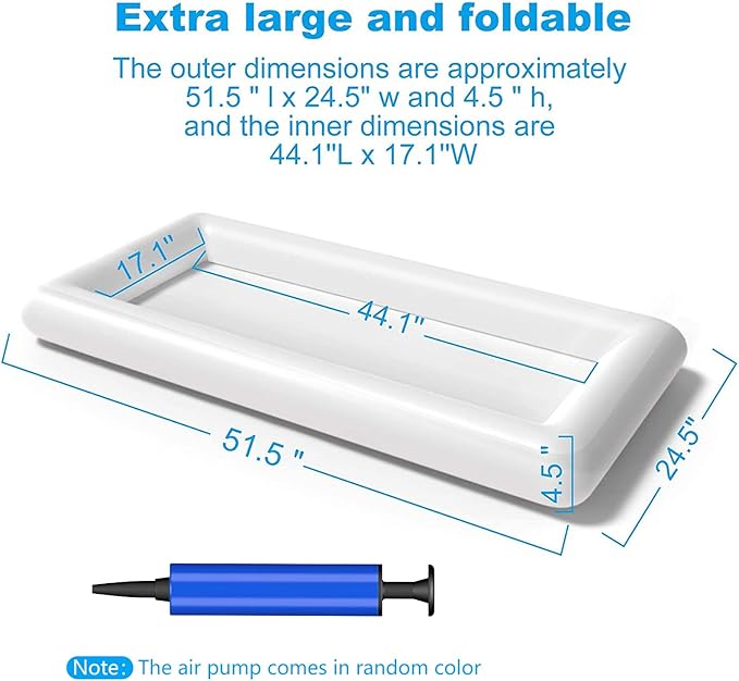 Jasonwell 3 PCS Inflatable Serving Bars Ice Buffet Salad Serving Trays Food - Image 4