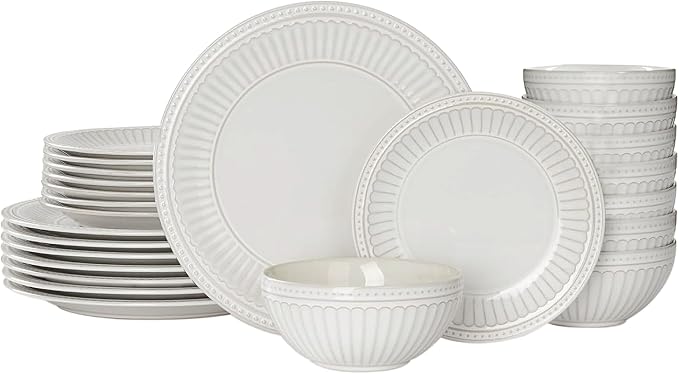 Famiware Ceramic Plates and Bowls Sets, Handmade Dishes Dinnerware by Famiware