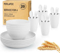 Wheat Straw Dinnerware Sets Service by Perlapoc