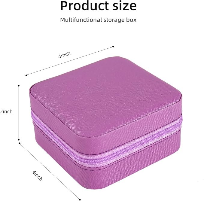 KElofoN Travel jewelry case Travel jewelry box Travel Jewelry Organizer Small - Image 3