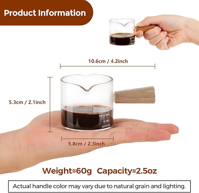 YARRAMATE 2.5oz Double Spout Espresso Shot Cup - Image 2