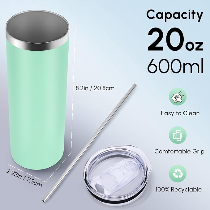 Volhoply 20 oz Skinny Tumbler - Image 2