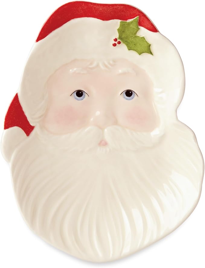 Lenox Hosting the Holidays Santa Porcelain Christmas Spoon Rest | dolomite and by Lenox