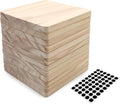 12 Pack 4 Inch Unfinished Square Wood Coasters by SIJDIEE