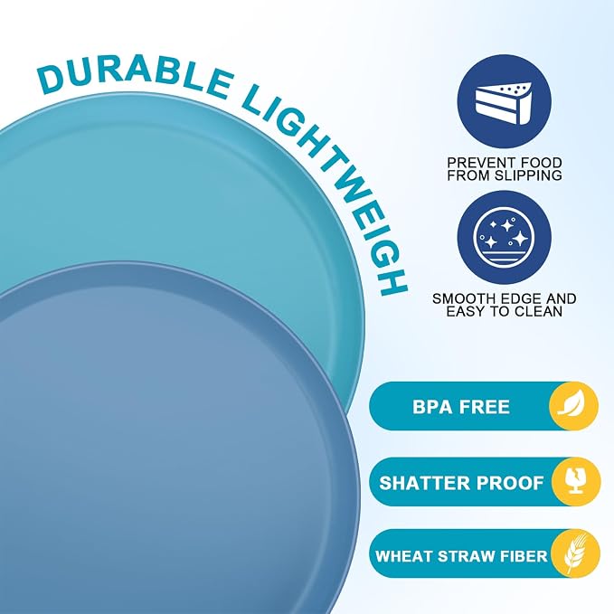 Unbreakable Dinner Plates Set of 8 - Image 4