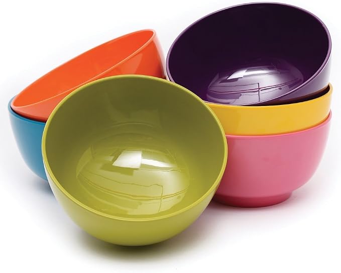 French Bull Melamine Cereal Bowls, Small Serving Bowl -Snack, Kids- Shatter - Image 4