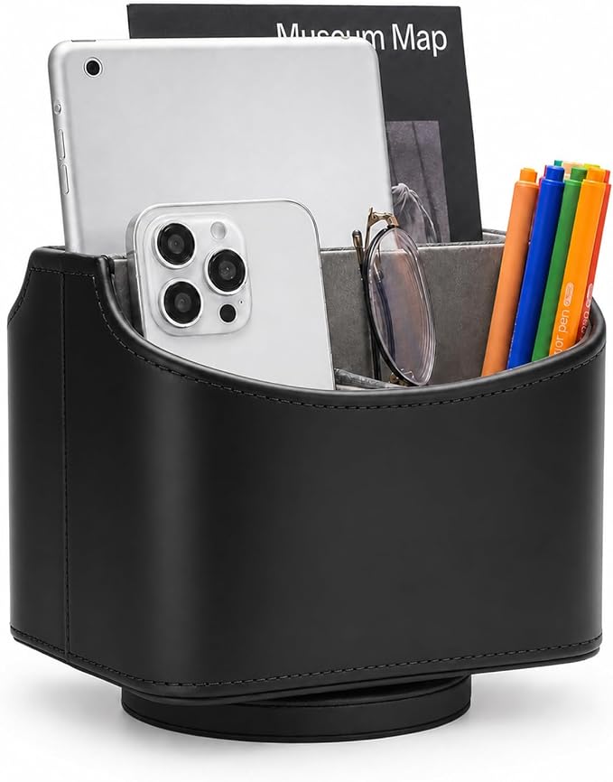 UnionBasic Rotating Desk Organizer, 360 Desk Spinning Caddy, Desktop TV by UnionBasic