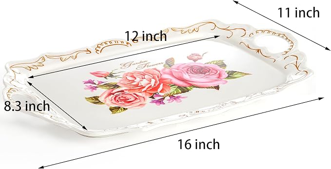 Nicunom 3 Pack Melamine Serving Tray - Image 2