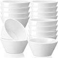12 Pcs 8 oz Porcelain Bowls Small Dessert Bowls Porcelain Broth Cups Soup by Domensi