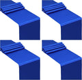 SiinvdaBZX 24 Pcs Royal Blue Satin Table Runner 12 x 108 inches Long | Bright by SiinvdaBZX
