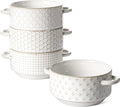 LE TAUCI Soup Bowls with Handles, 20 oz French Onion Soup Crocks, Stackable by LETAUCI