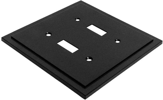 Modern Edge Decorative Wall Plate Switch Plate Outlet Cover, Durable Solid Zinc - Image 2