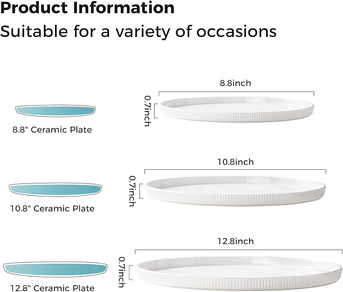 Dizada Round Serving Platters 3-Pack - Image 3