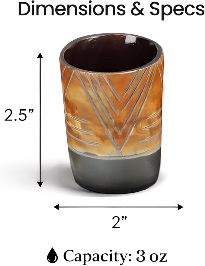 Handicrafts Home Viking Horn Shot Glasses Set of 8, Handmade Natural Ox Horn - Image 6