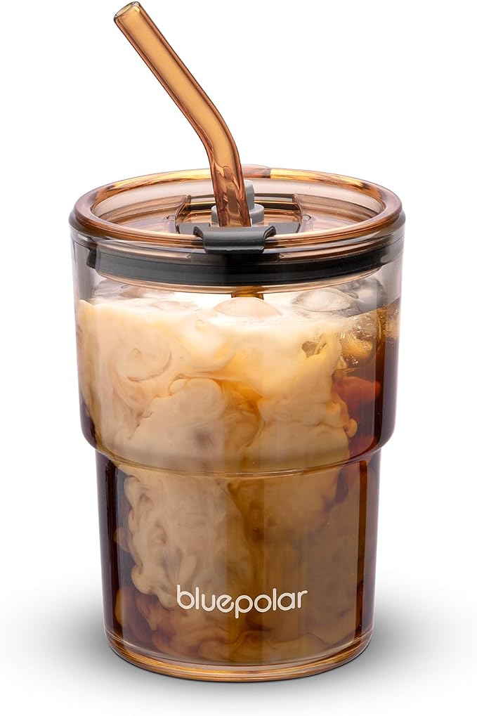 BLUEPOLAR 13oz/400ml Glass Water Tumbler by BLUEPOLAR