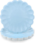 NatNarr 30 Pcs Light Blue Paper Plates 7.5 Inch Blue Plates by NatNarr