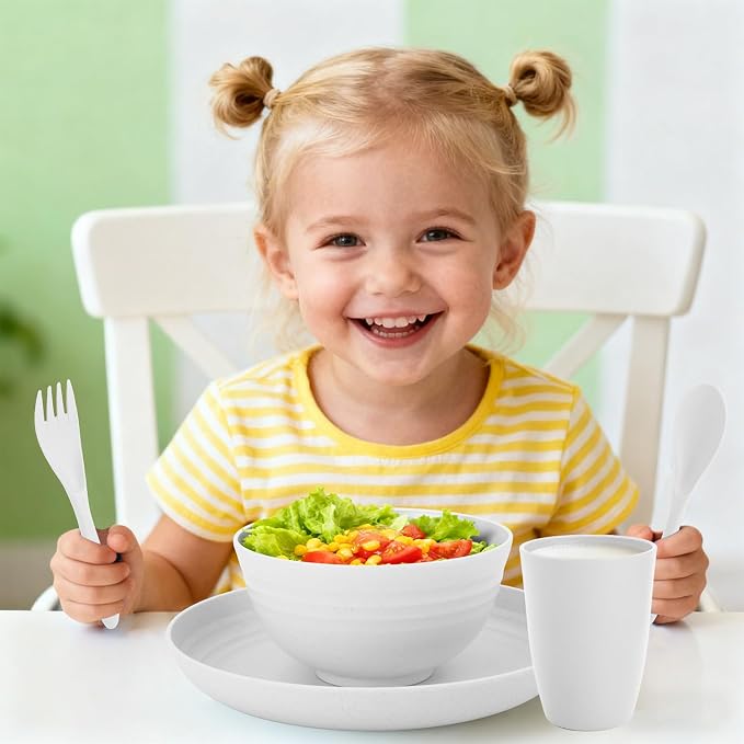 Wheat Straw Dinnerware Sets Service - Image 7