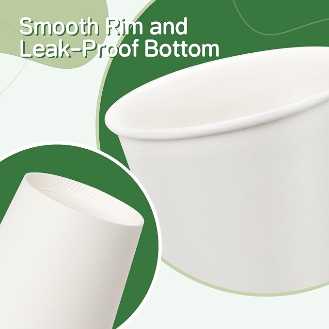 Coffee Cups 16 oz 200 Pack, Disposable Paper Cups - Image 3