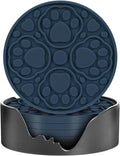 Blue Silicone Coasters Set of 6 by Bangkee
