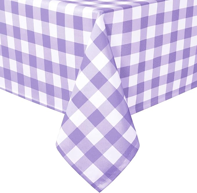 60 x 84 Inch Checkered Tablecloth Rectangle by Hiasan