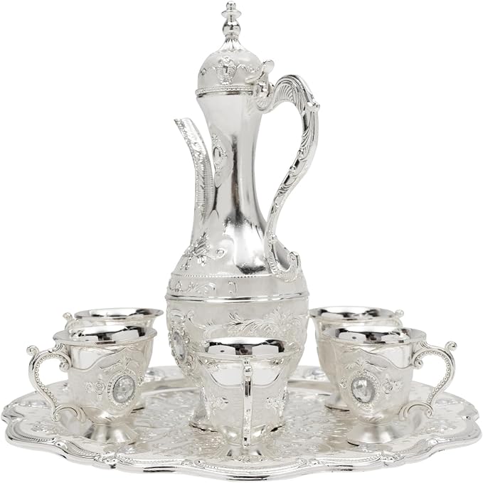 Turkish Tea Set, Vintage Coffee Pot - Image 7
