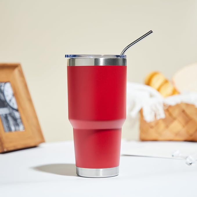 MEWAY 30oz Tumbler Double Wall Vacuum Insulated Travel Mug, Stainless Steel - Image 7