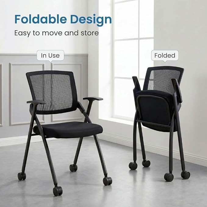 2 Pack Folding Office Chair - Image 7