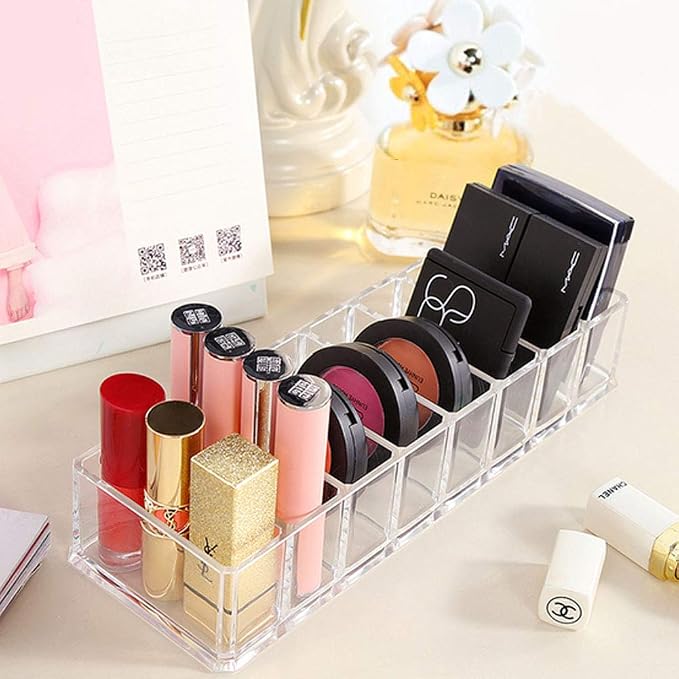 Weiai Clear Acrylic Compact Makeup Organizer Blush Eyeshadow Powder Vanity - Image 4