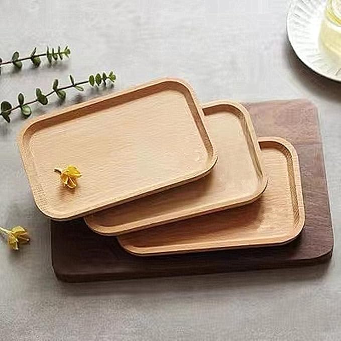 Linwnil 6 Pack 8 x 5 Inches Serving Platter Tray, Tray Cheese Plate Rectangular - Image 5
