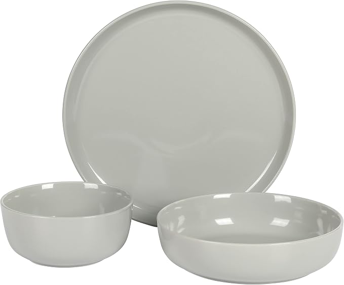 Gibson Home Oslo 12-Piece Porcelain Chip and Scratch Resistant Dinnerware Set - Image 4