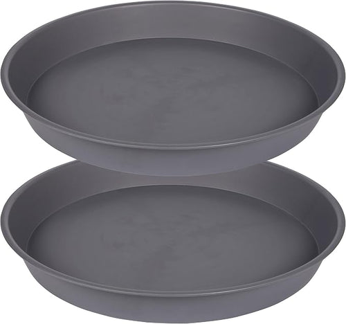 2 Pack of 20 21 inch Plant Saucer Round, Deep Plant Saucers by Bleuhome
