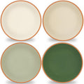 4 Set 10 Inch Sage Green Dinner Plates Melamine Sage Green Dinnerware Set by Afniimyapt