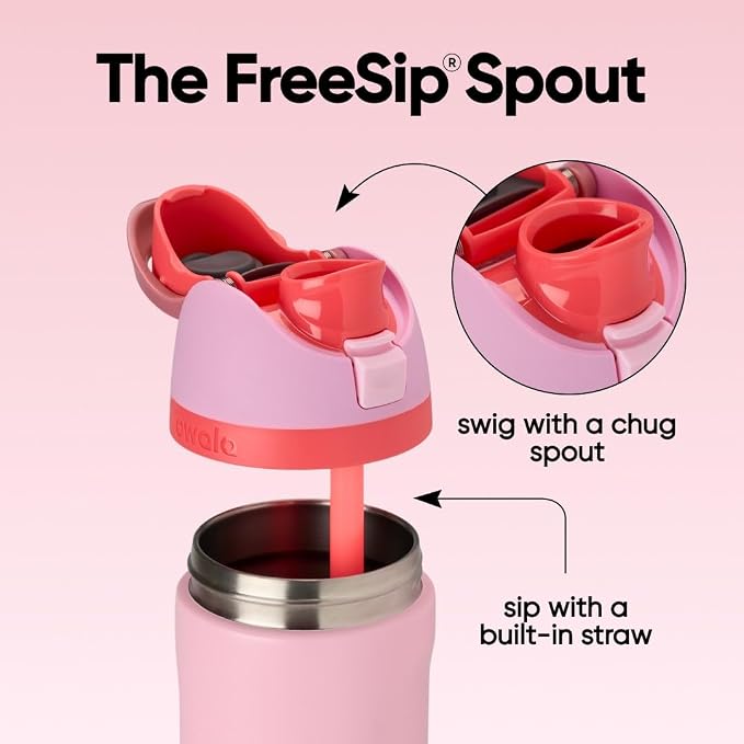 Owala FreeSip Stainless Steel Water Bottle 32 oz Angel Food Cake - Image 2