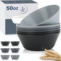 Wheat Straw Bowl Sets, Microwave and Dishwasher Safe Bowls, Large Salad Bowls by WROVA