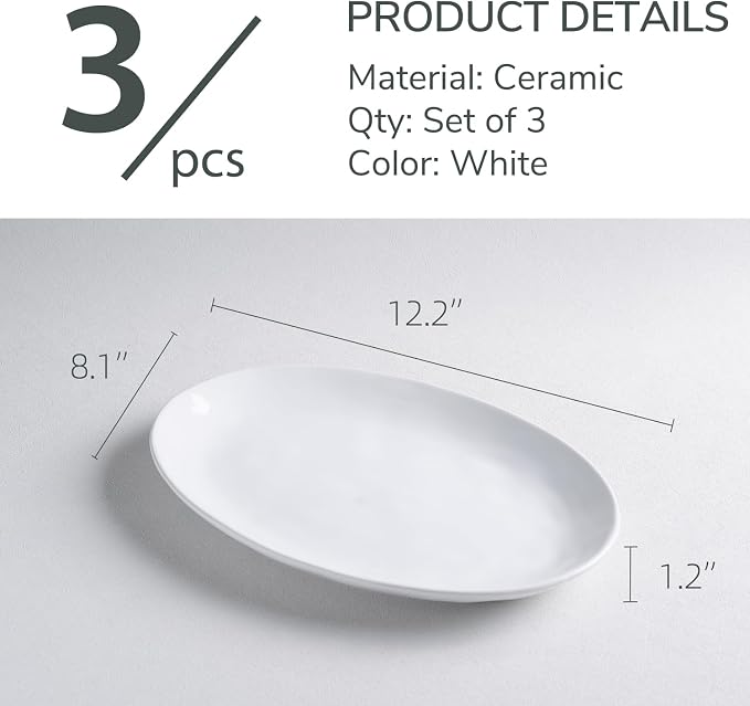 Ceramic Serving Platters, Dinner Plates - Image 2