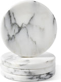Marble Coaster Set of 4, Round Coasters, Marble Coasters by Koville